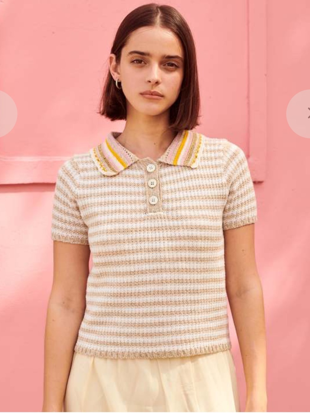 Gigi Knitwear Polo Sweater